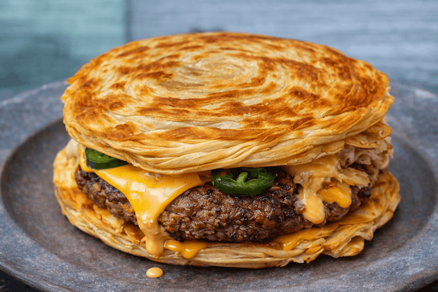 Single Beef Lacha Burger